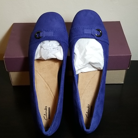 Clarks shoes navy blue Clearance